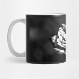 Different but beautiful, black and white rose flower photography Mug